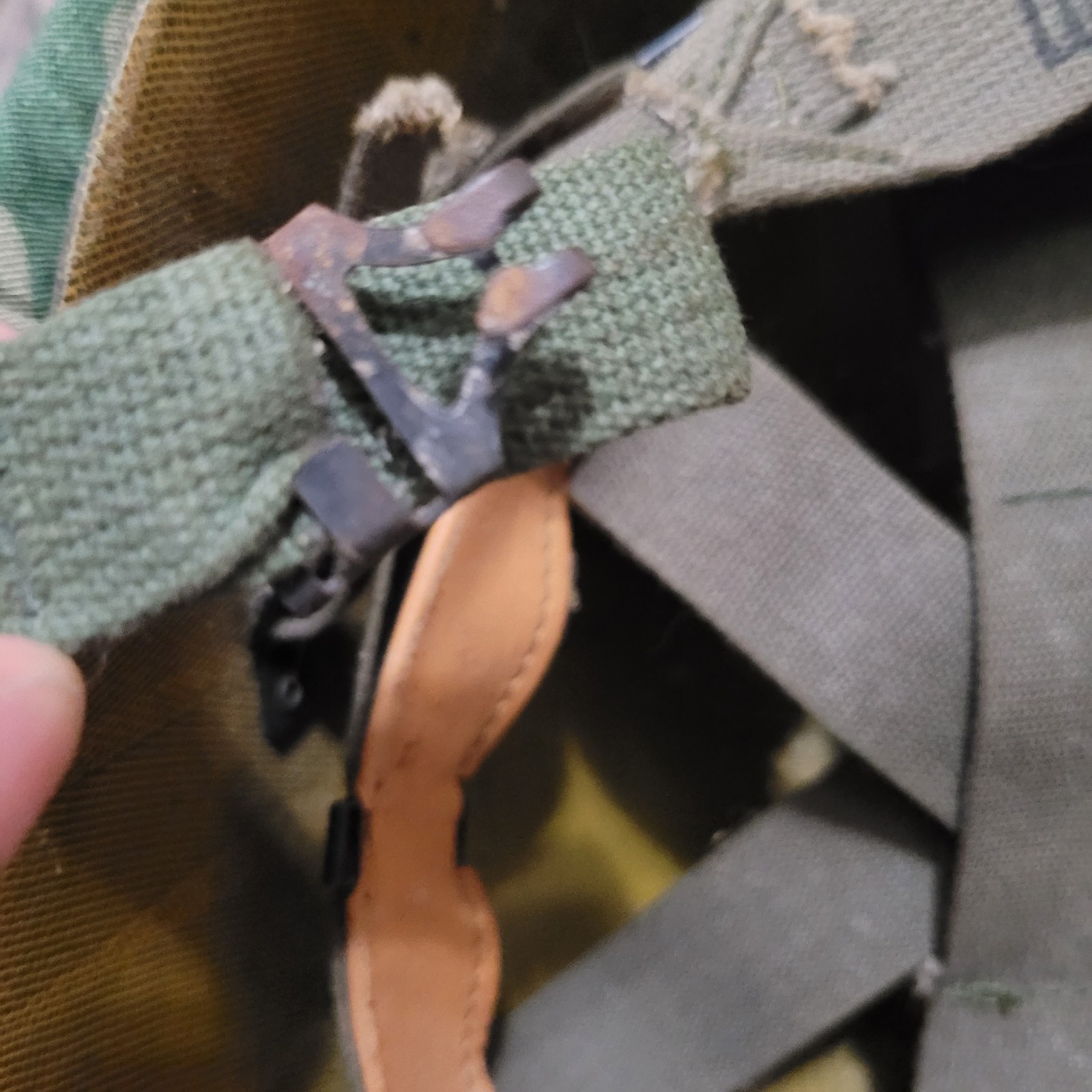 Military Issue 1980s M1 Helmet w/ Liner and Woodland Cover Ground Troops Type 1