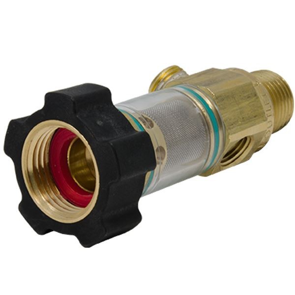General Pump 100651 Duraview Inlet Water Filter 1/2" MPT X 3/4 FGH, 1/4" Bypass