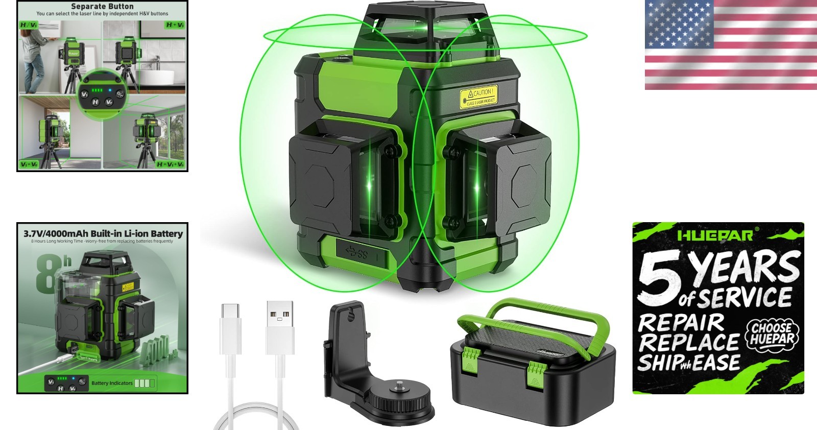 Professional Construction Laser Level with Hard Carry Case