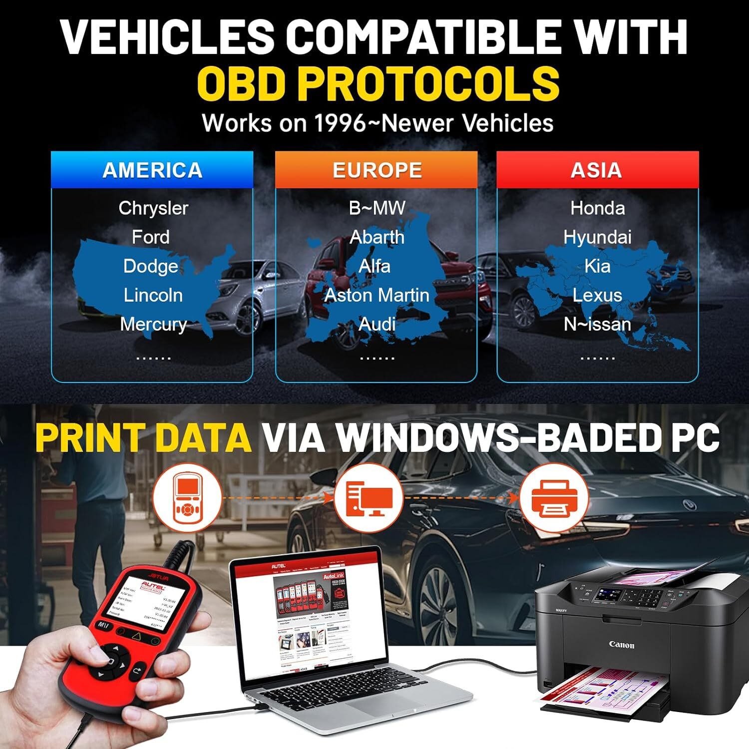 Autel OBD2 Scanner AutoLink AL549 (Upgraded of AL519)Code Reader Diagnostic Tool