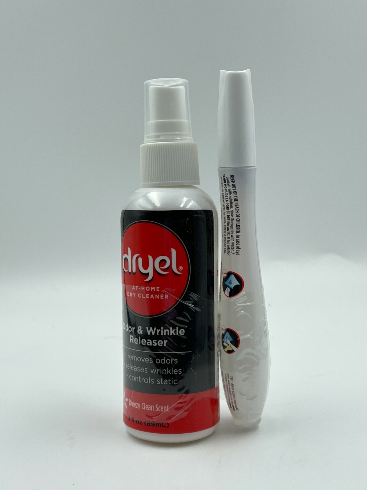 Dryel  At-Home Dry Cleaner Odor & Wrinkle Releaser & On The Go Stain Remover Pen