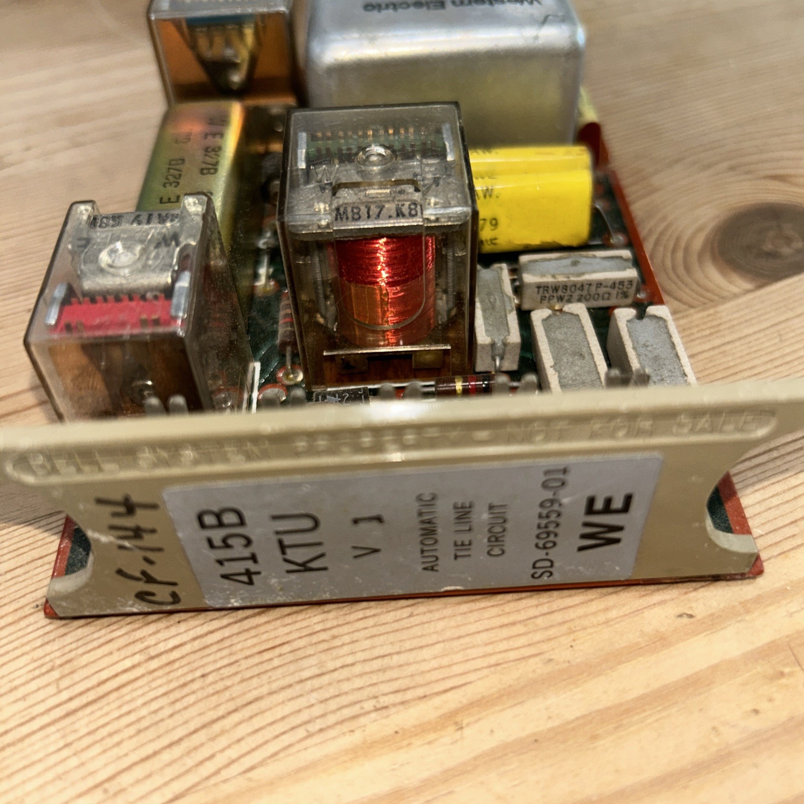 WESTERN ELECTRIC 415B TELEPHONE LINE CARD BELL SYSTEM 1A2