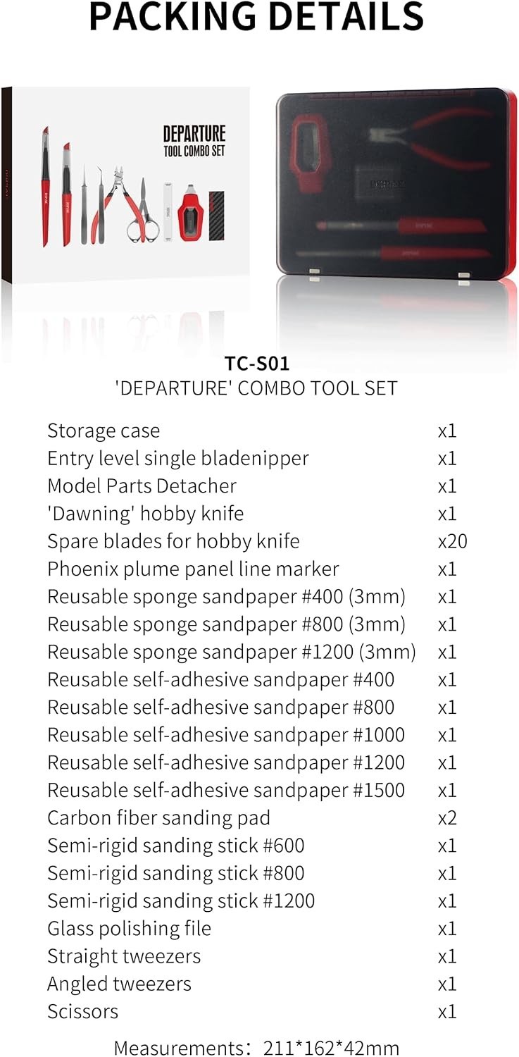 Precision Tool Combo for Crafting: Complete Set for Model Building Enthusiasts