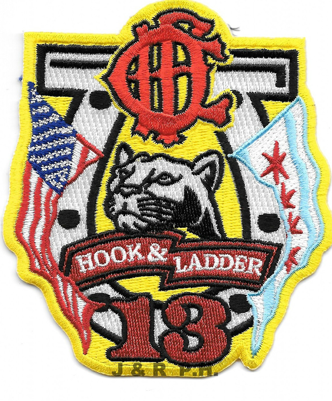 Chicago  Hook & Ladder-13, Illinois (3.5" x 4" size) fire patch