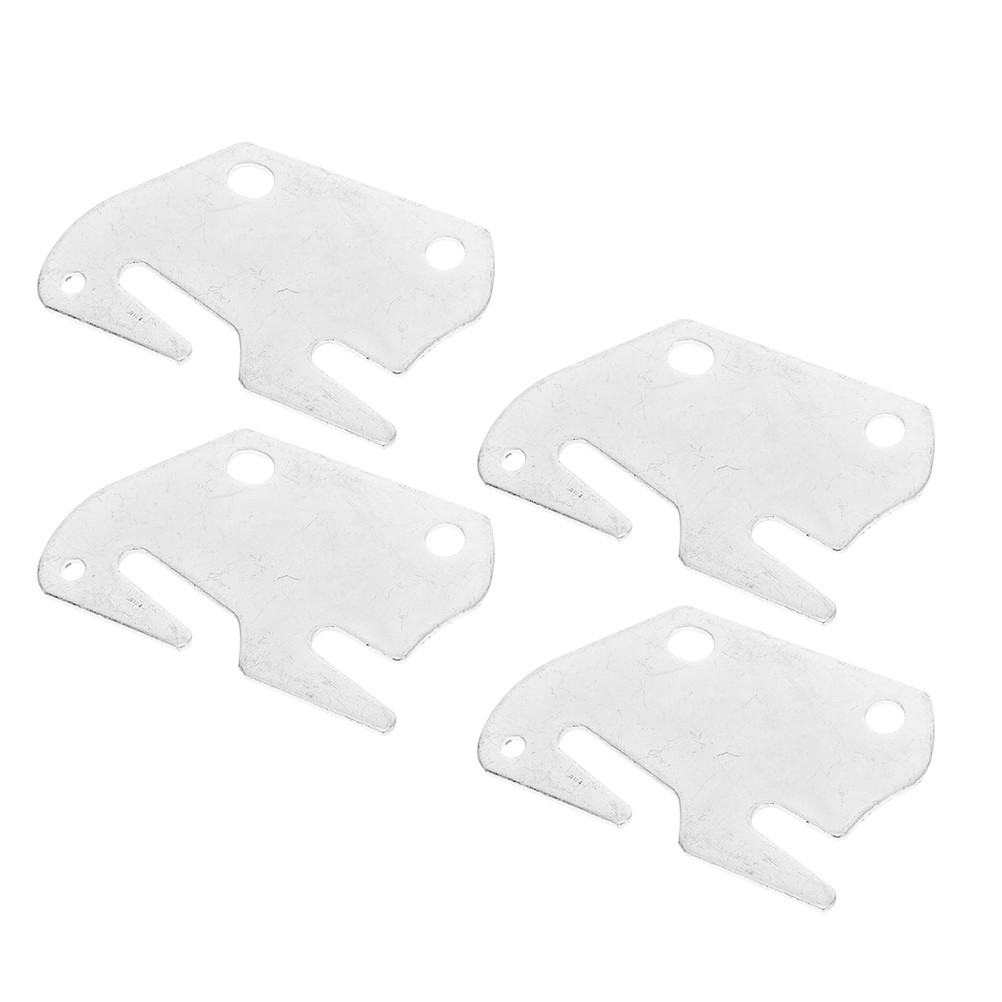 4Pcs Reliable Silver Bed Hardware Brackets for Universal Bed Frame Fixing
