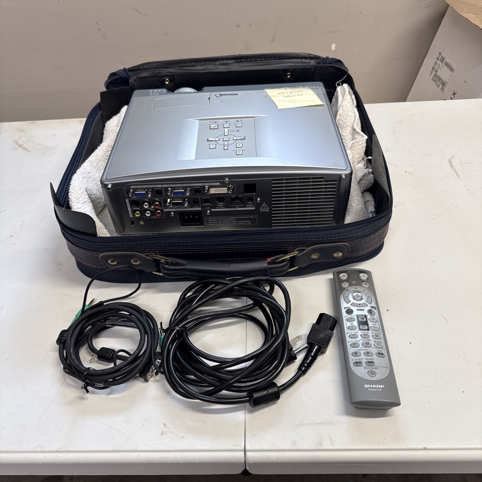 Used Sharp XG-C330X 3LCD Projector 6600 Lamp Hours Remaining