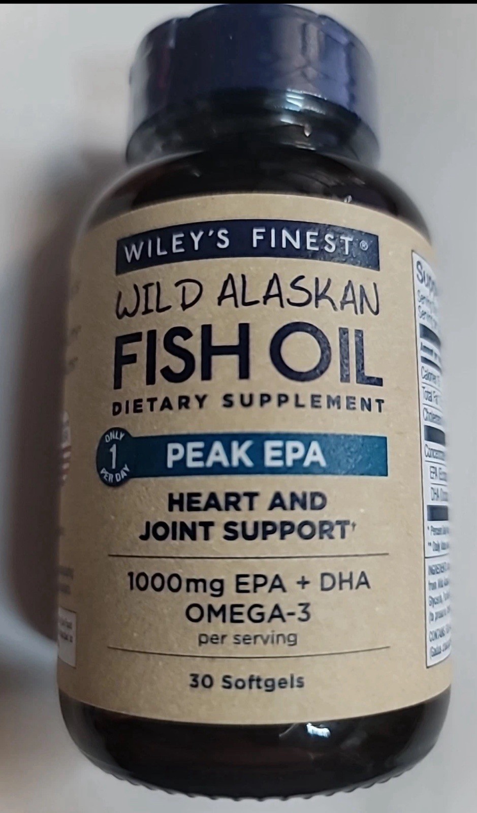 Wileys Finest Wild Alaskan Fish Oil Peak EPA 30 Softgel ex 6/2027^