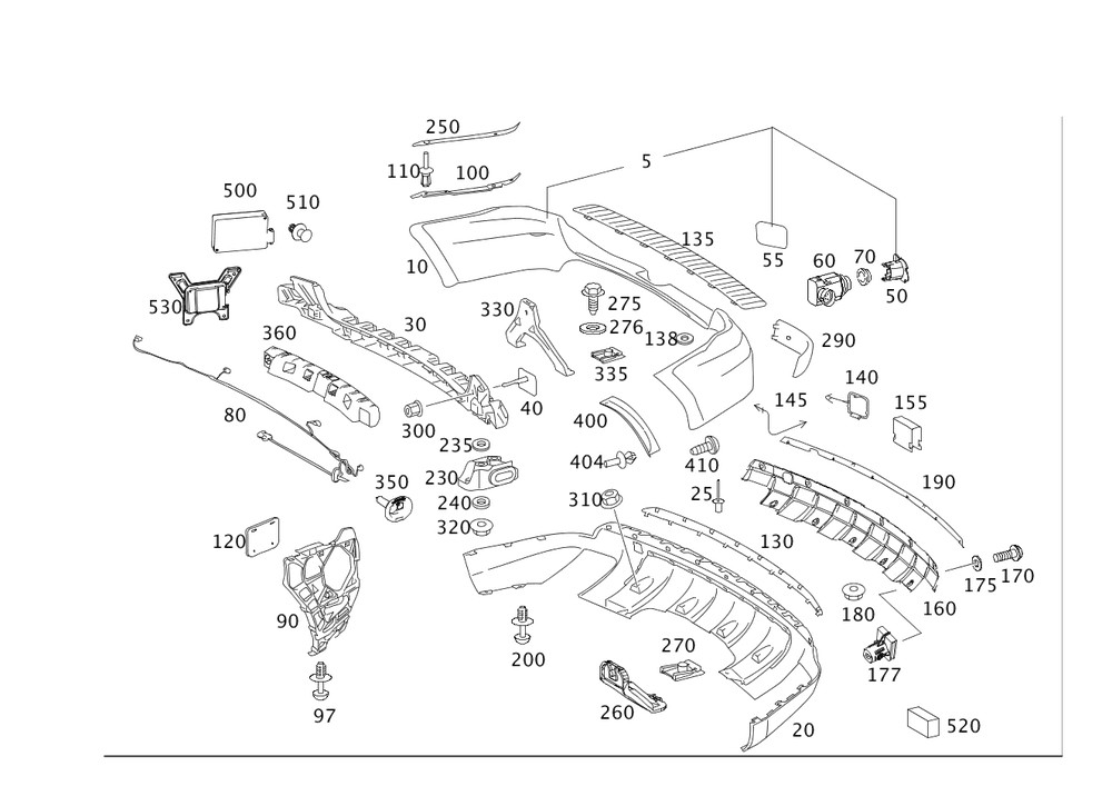 Genuine Mercedes-Benz Radar Sensor 000-905-74-05-64