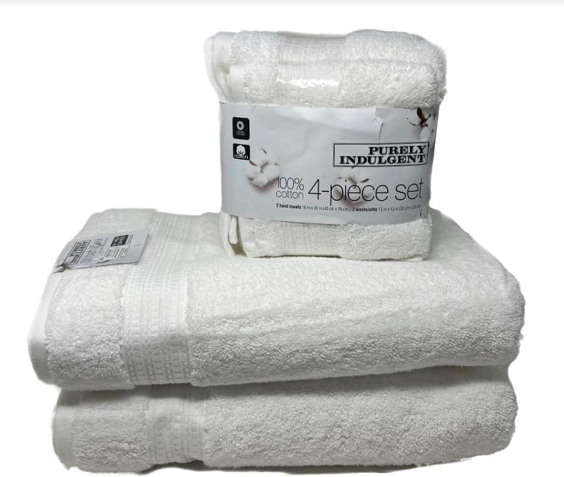100% HydroCotton | Includes: 2 Luxury Bath Towels 2 Hand Towels & 2 Washcloths