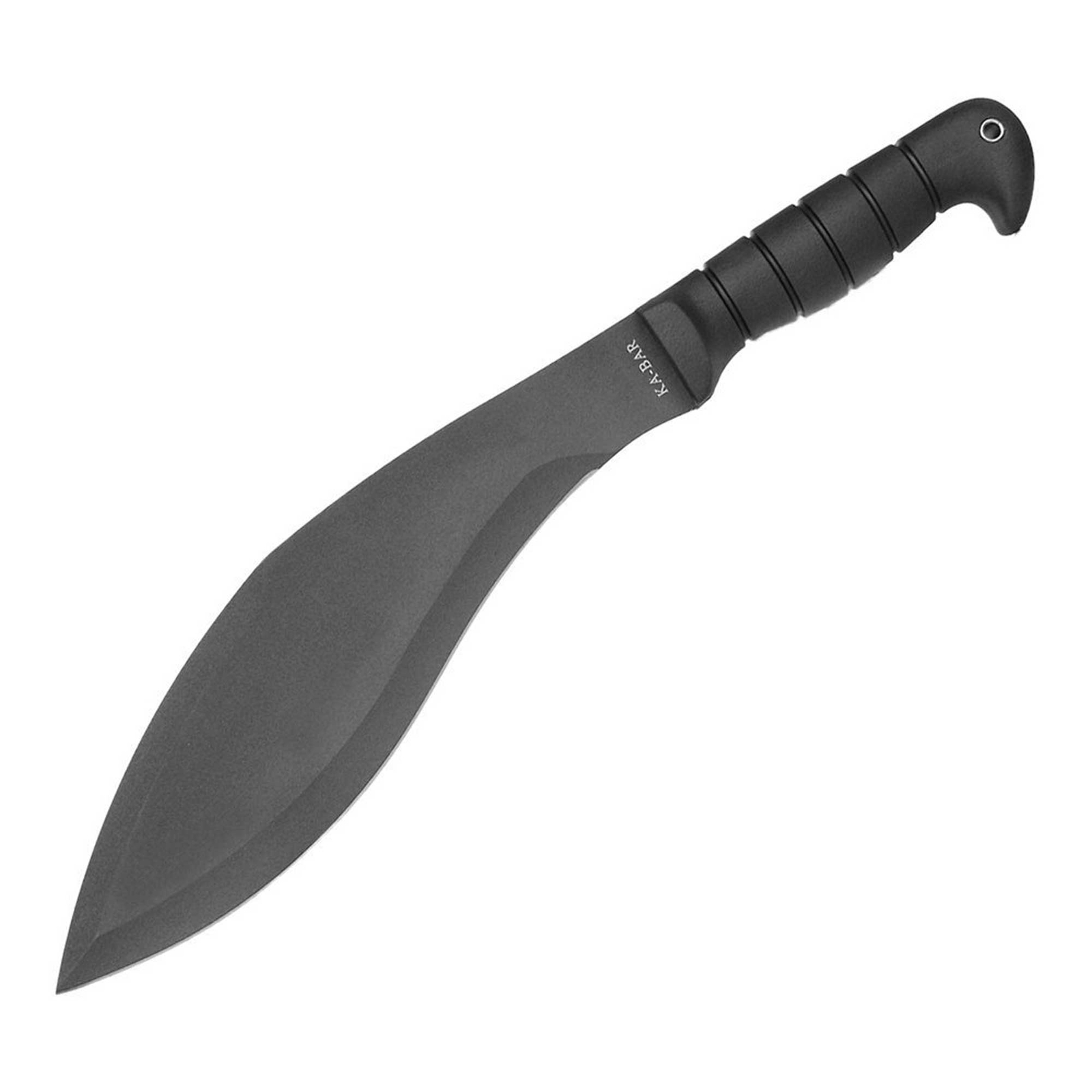 Ka-Bar Machete Knife Black 1085 Carbon Steel Kukri Blade Kraton G Handle KB1249
