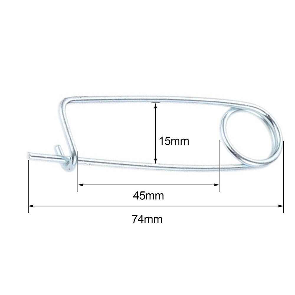 9 Size Brooch Shape Cotter Pins Hitch Locking Clip for Car Trailer Truck Boat RV
