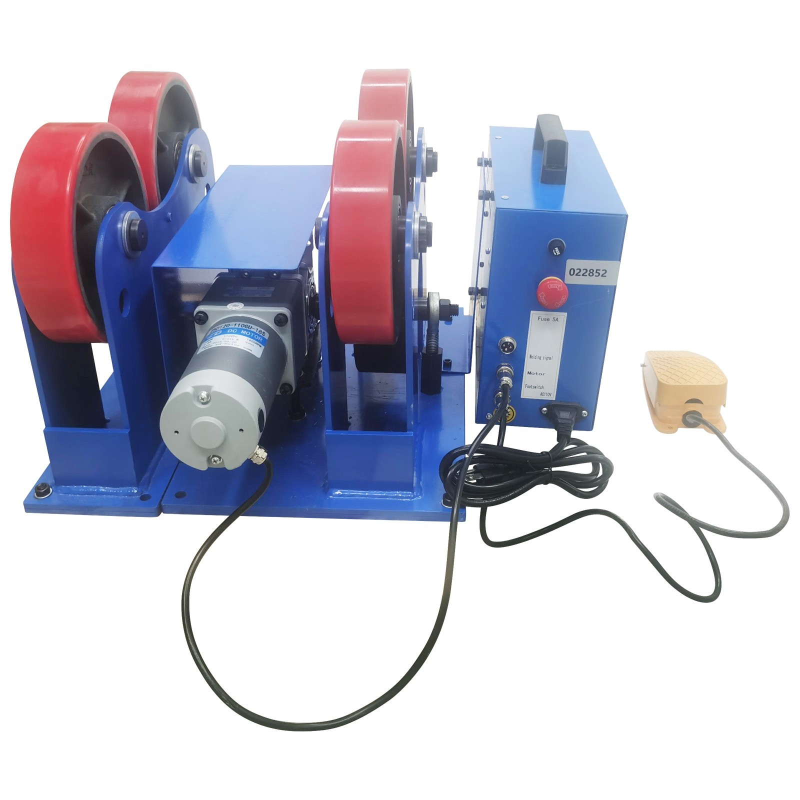 2200lbs Timer-Controlled Welding Turning Roller Linkage Roller 1.97''~23.62''