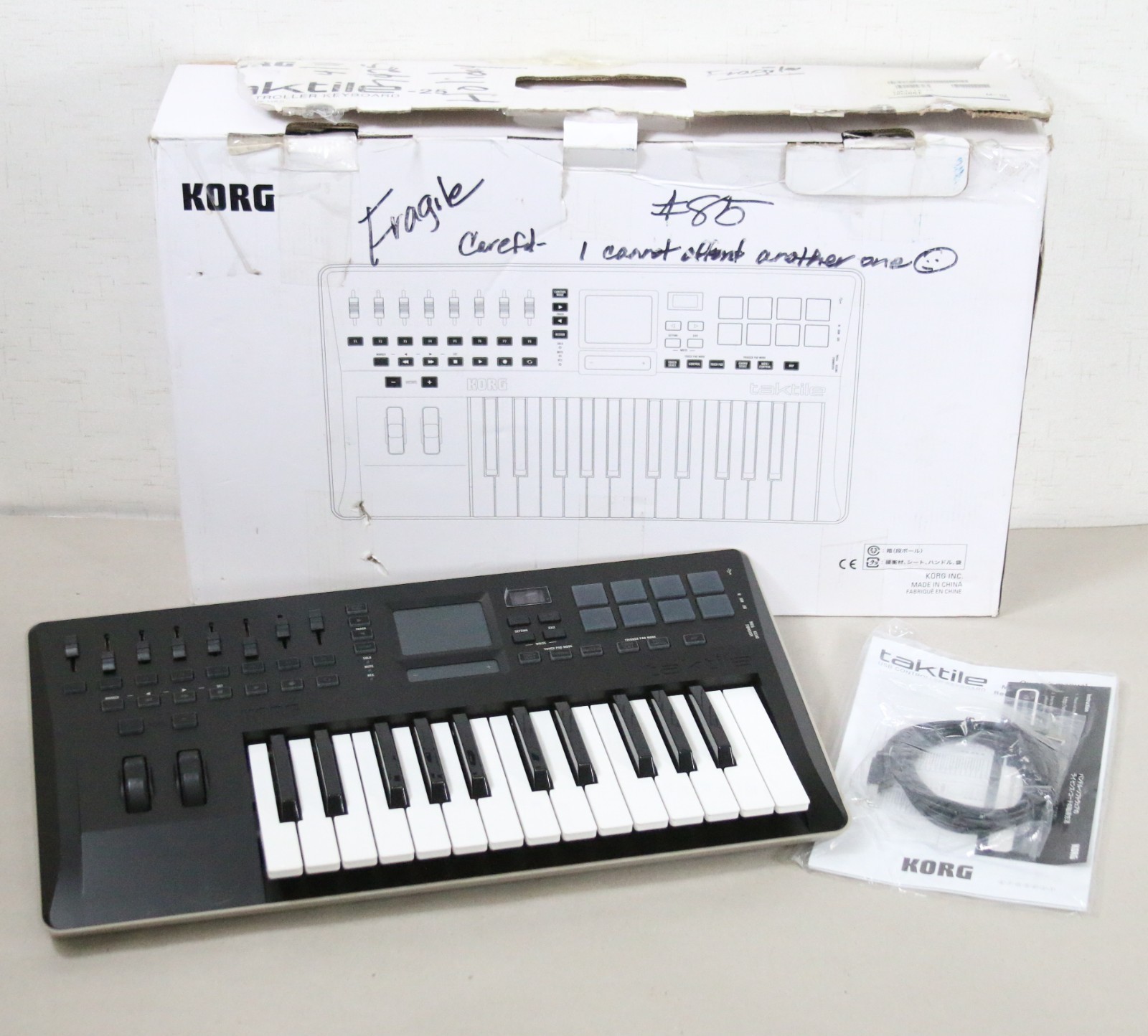 Korg Taktile-25 Key USB MIDI Keyboard Controller Touch Pad w/Box Free Shipping!