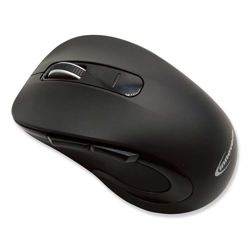 Innovera® Mid-Size Wireless Optical Mouse with Micro USB, 2.4 GHz Frequency/32 f