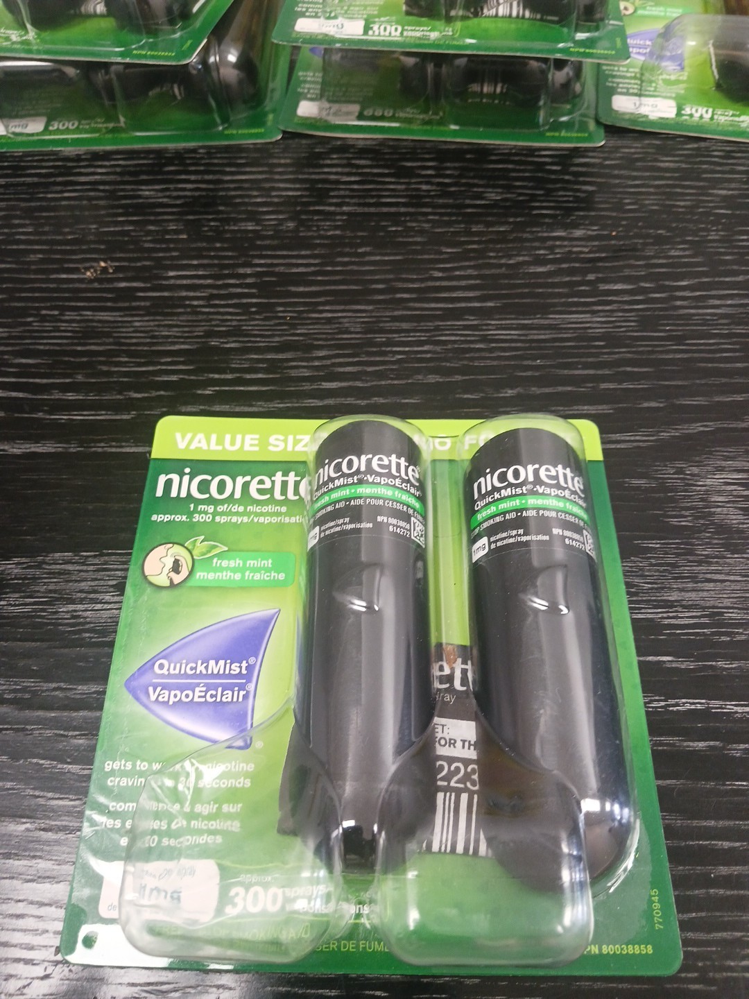 Nicorette QuickMist 2×150 Sprays, 1 mg FRESH MINT.EX:- 2026/2027.FREE SHIPPING
