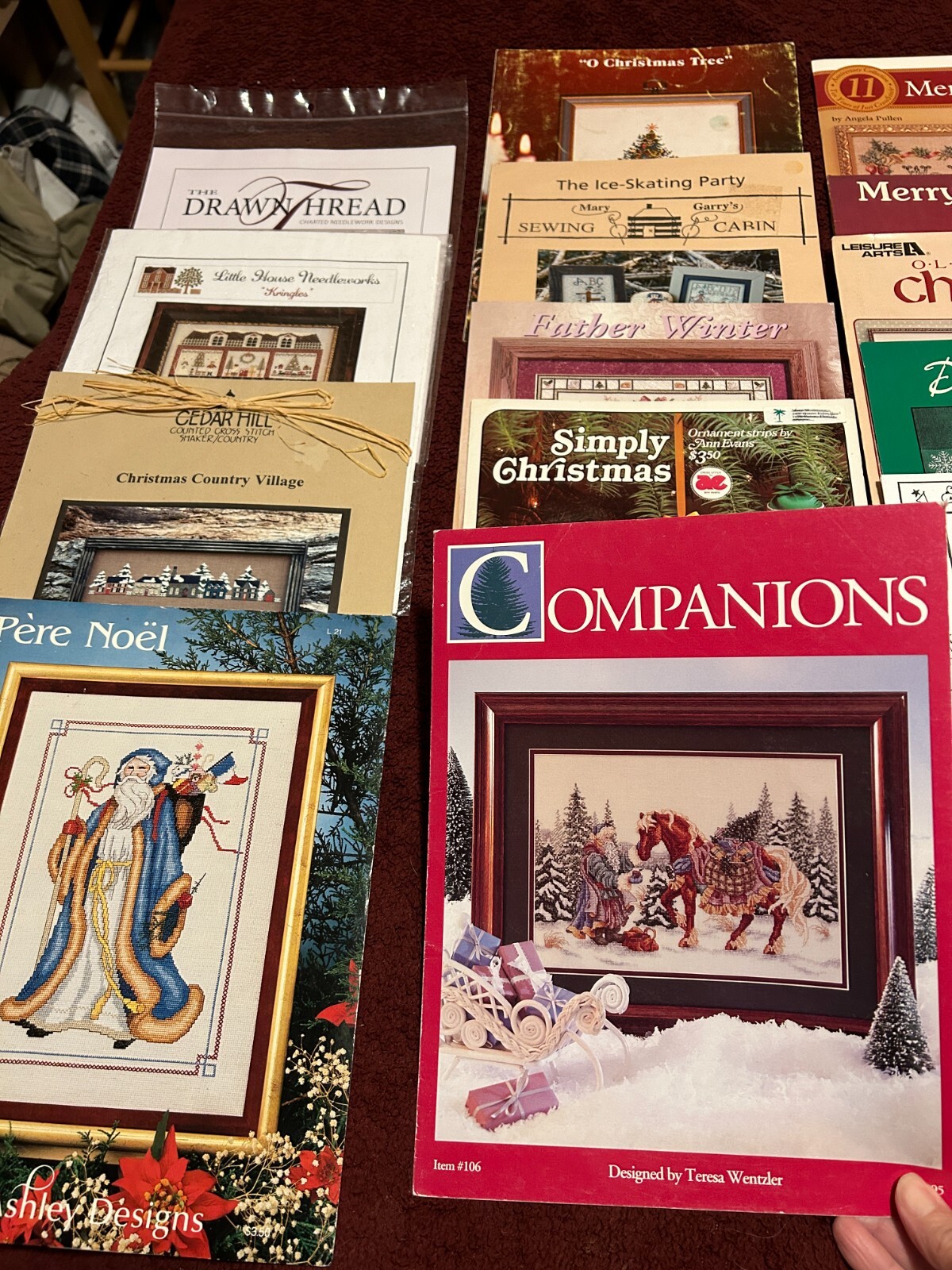 Various Cross Stitch Leaflets Christmas, Holidays, and Winter U-PICK Some OOP