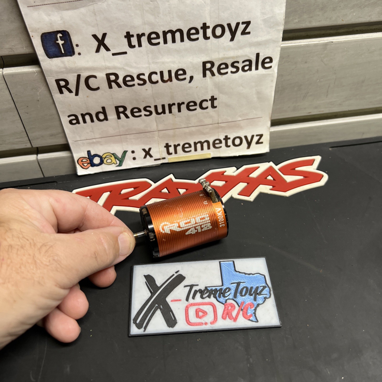 USED Tekin Brushless Motor ROC 412 3100kv 540 550 Sensored BAD NOISEY BEARINGS