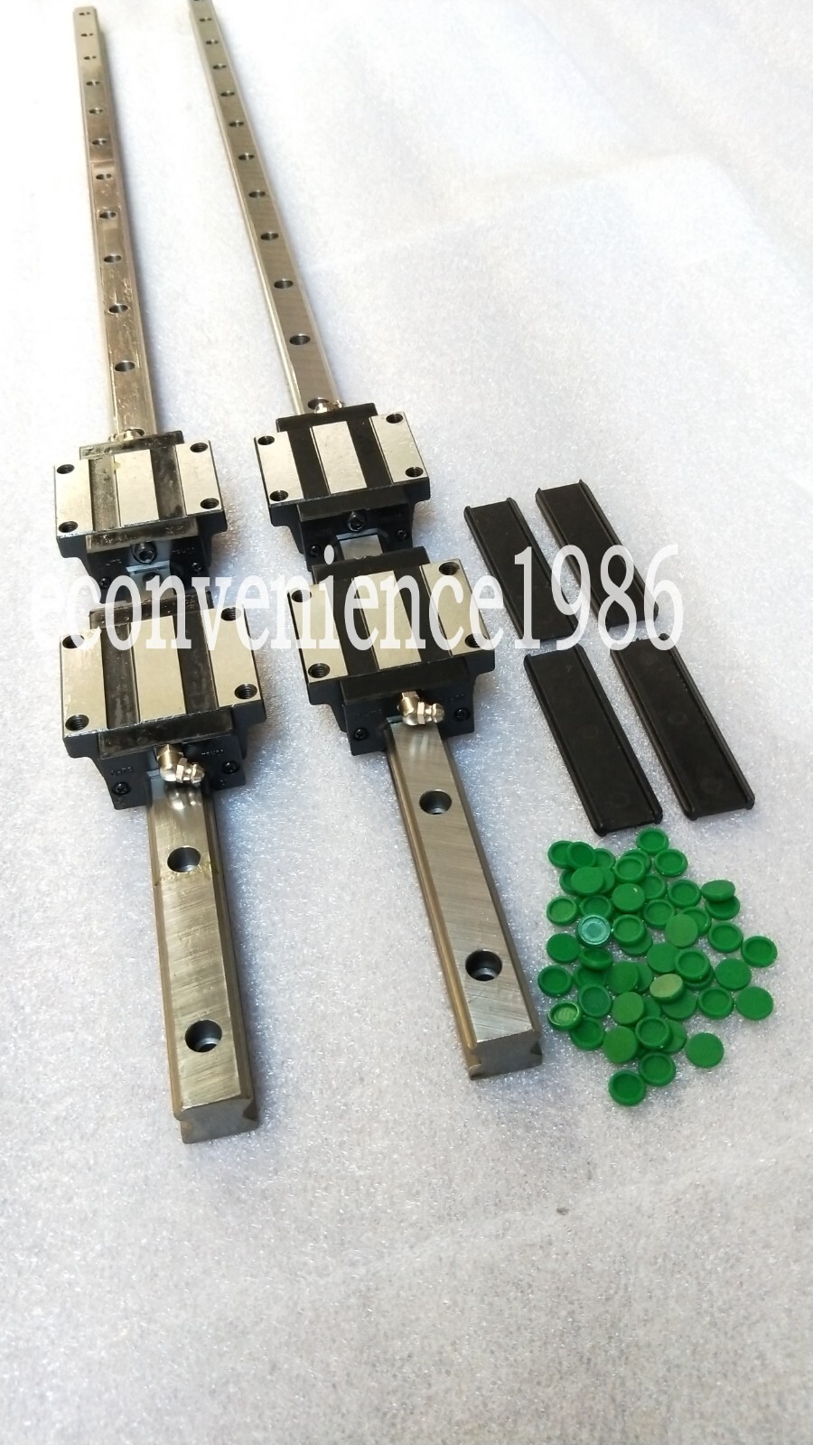 2 pcs HSR25-2000mm  Linear rail & 4pcs HSR25CA Block Bearing