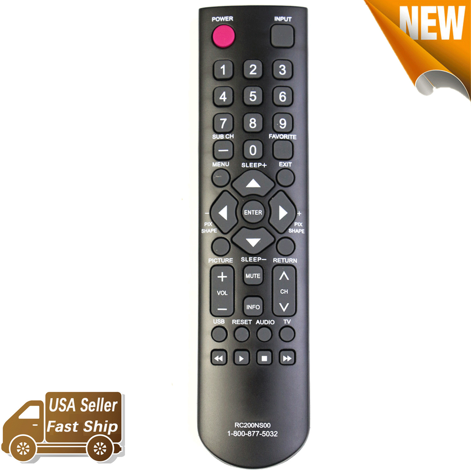 RC200NS00 for Sanyo TV Remote Control DP32649 DP32D53  FVD3924 FVD4064 FVD40P4