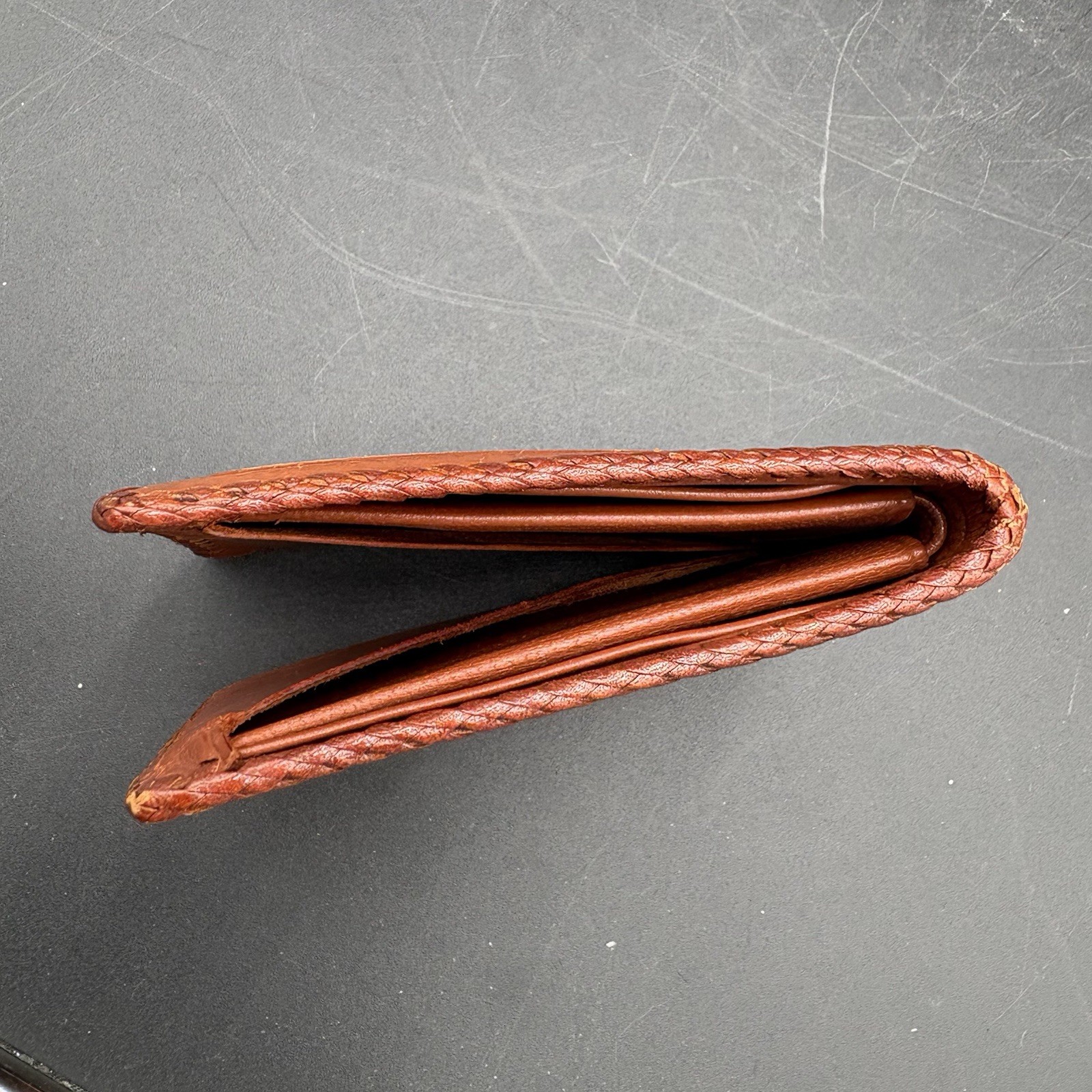 Vtg USAF Leather Wallet Tooled Air Force
