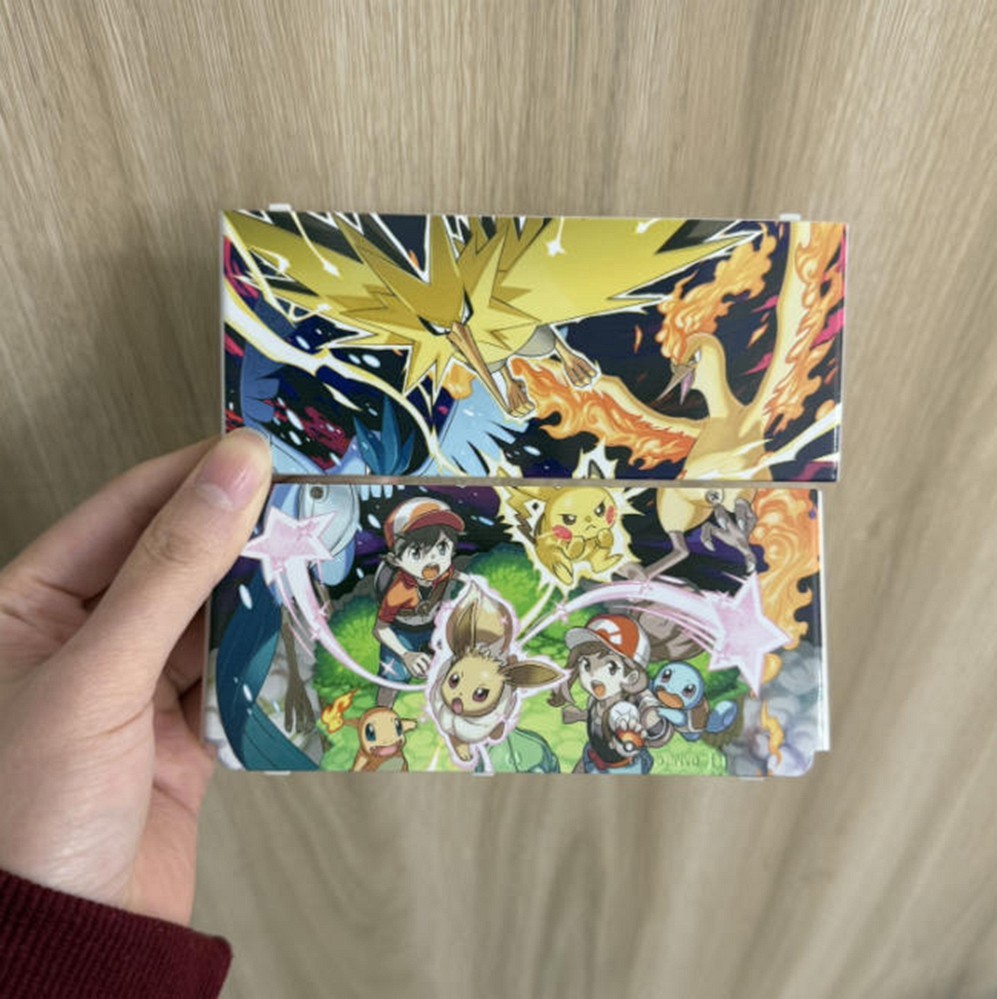 Hot Custom Pokémon Shell for Nintendo New 3DS - Legendary Birds, Pikachu & Eevee