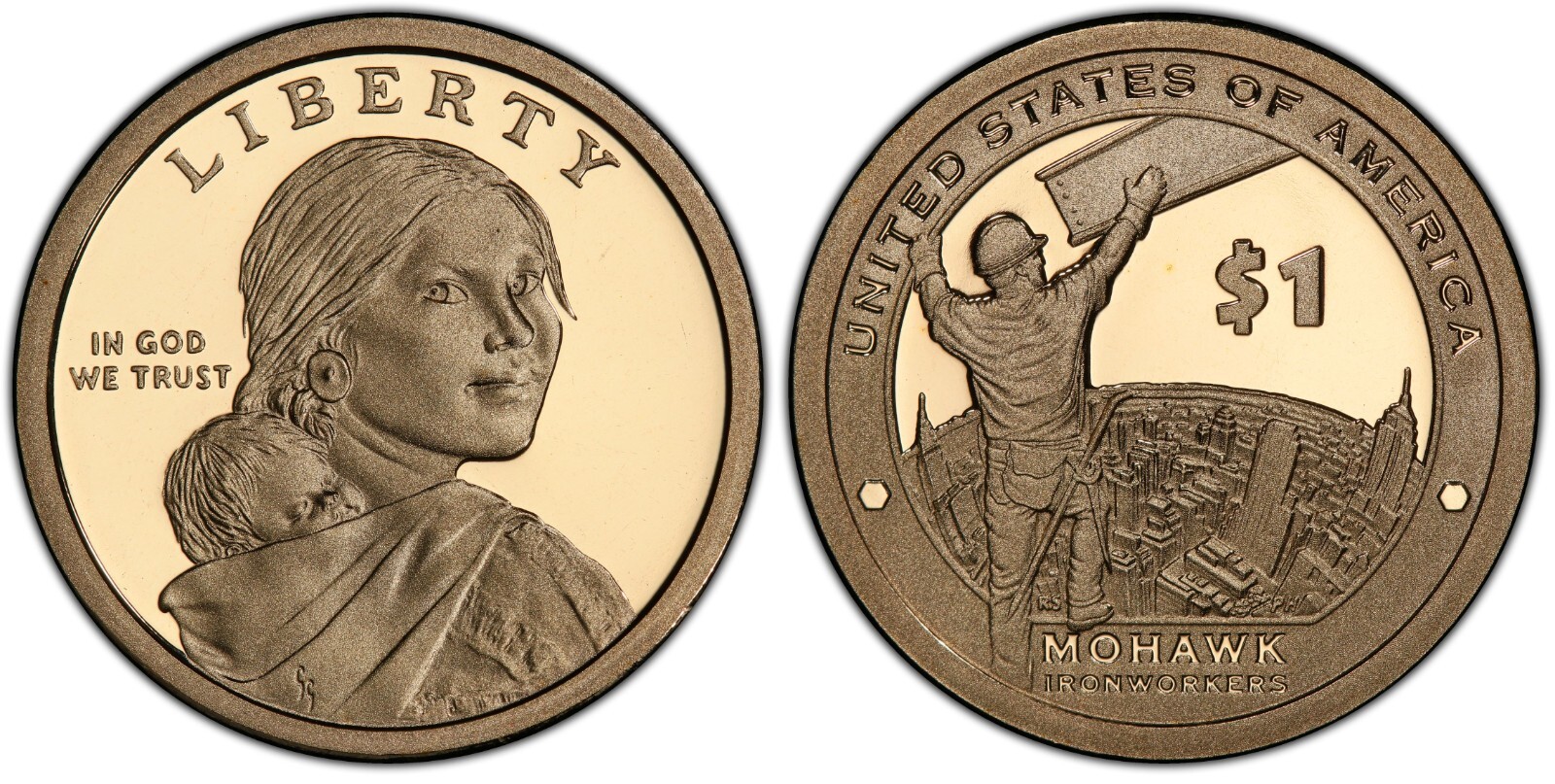 2015 S Native American- Mohawk Ironworkers Gem Proof