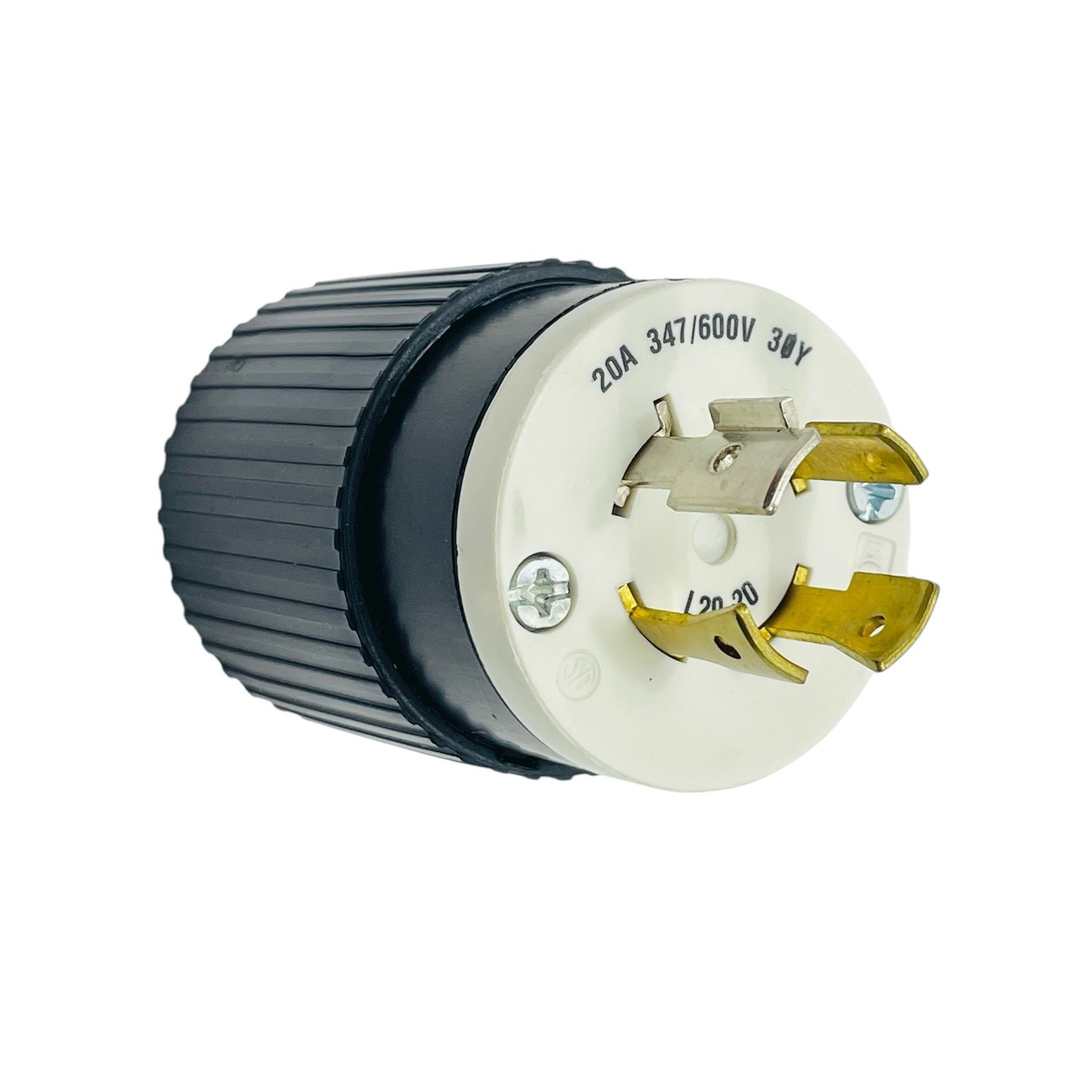 Hubbell Bryant 72020NP Locking Nylon Plug 20A 600VAC 4P4W NEMA L20-20 ~NEW~