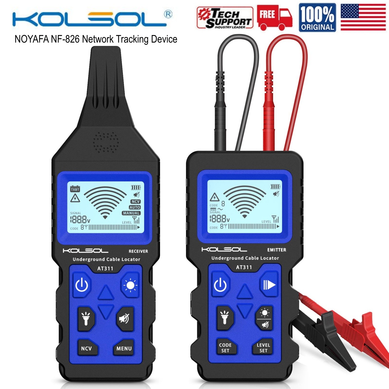 NF-826 Underground Cable Tester Locator Circuit Tracer Metal Pipe Wire Detector