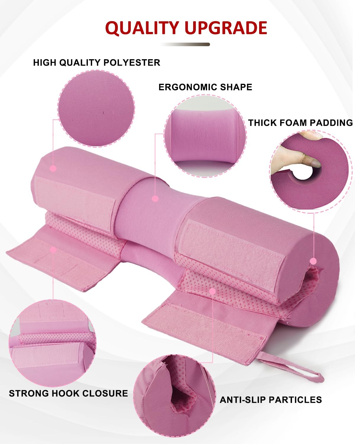 Barbell Squat Pad Nylon Padding AntiSlip-Thick Foam Hip Thrusts Pad Cushion