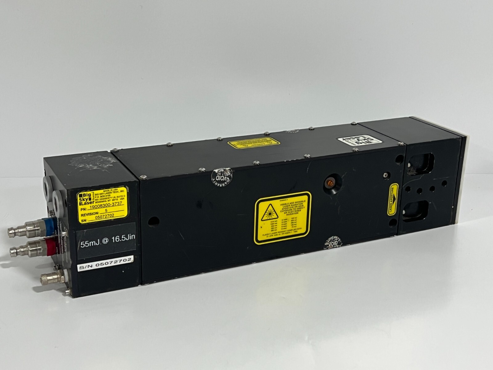 BIG SKY LASER 19008300-3737 - REVISION 5 / 55 mJ LASER