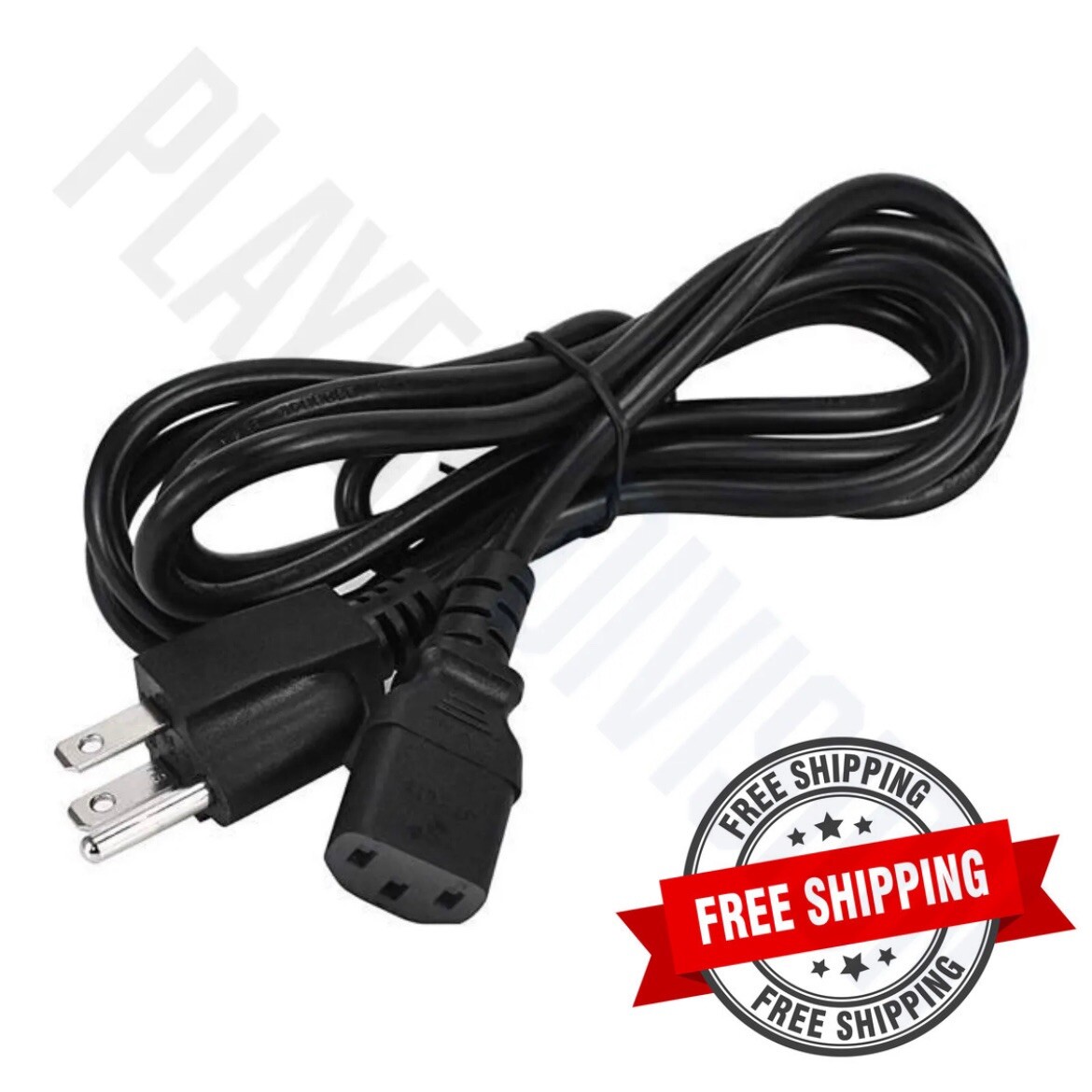 4ft. AC Power Cord For Original Fat PlayStation 3 PS3