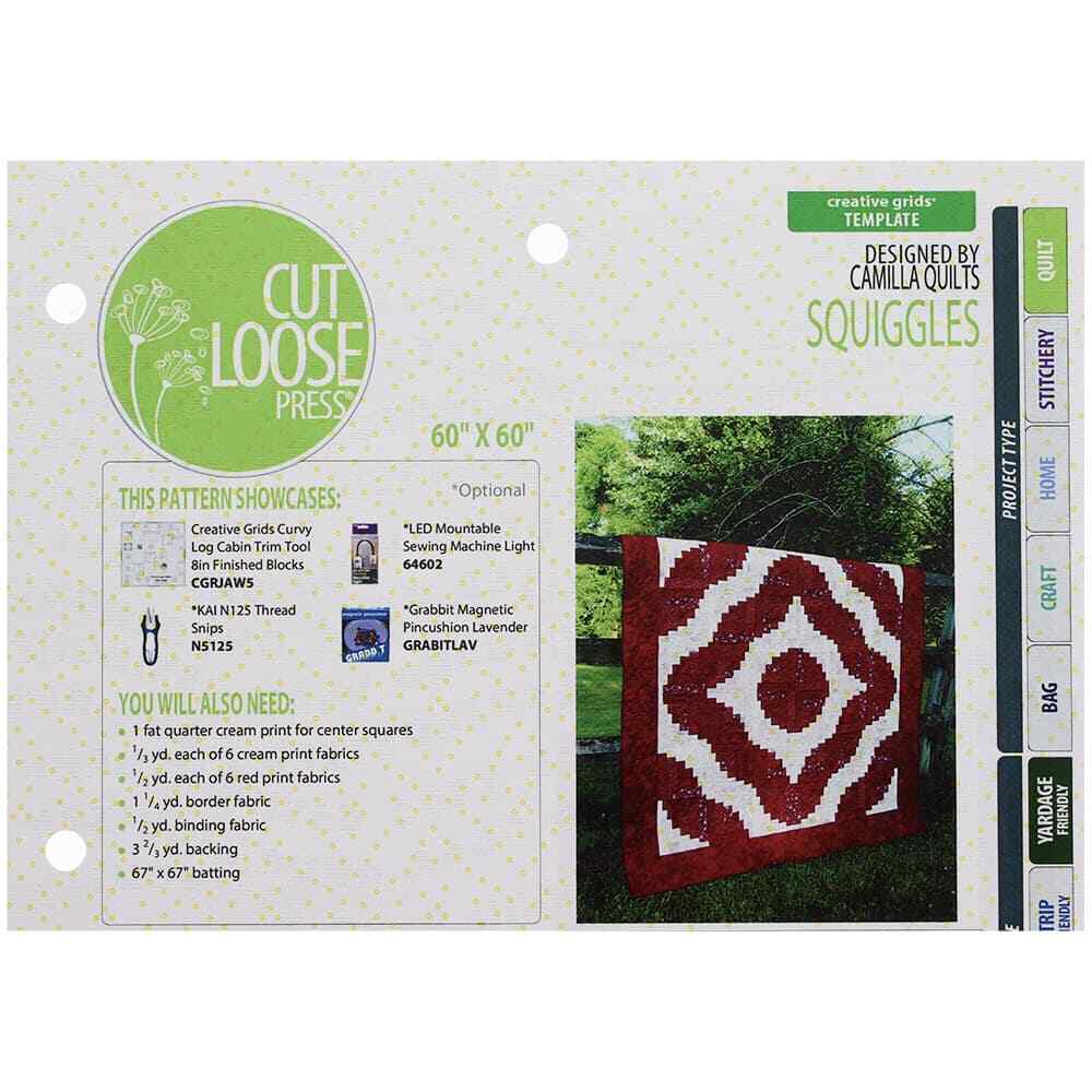 Cut Loose Press Squiggles Quilt Pattern