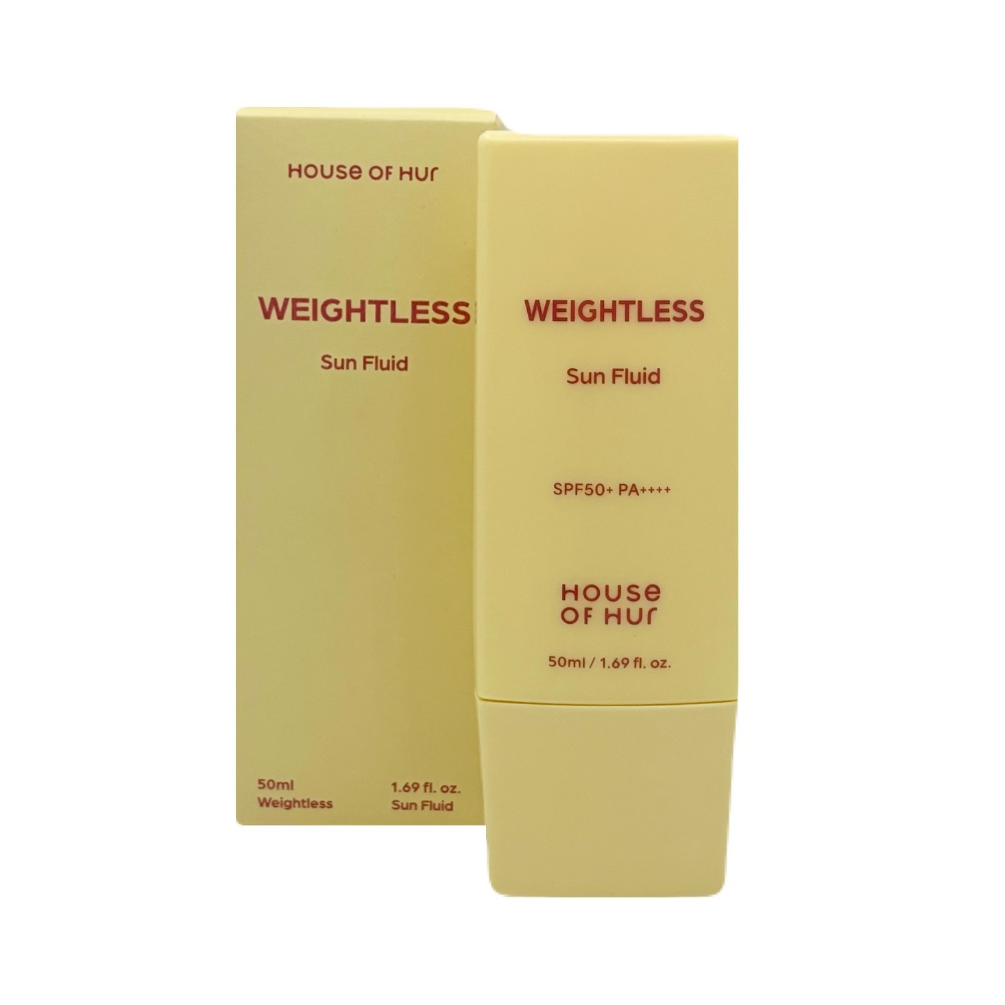 House of Hur Hur Weightless Sun Fluid SPF50+ PA++++ 50mL  (+ Free Gift)