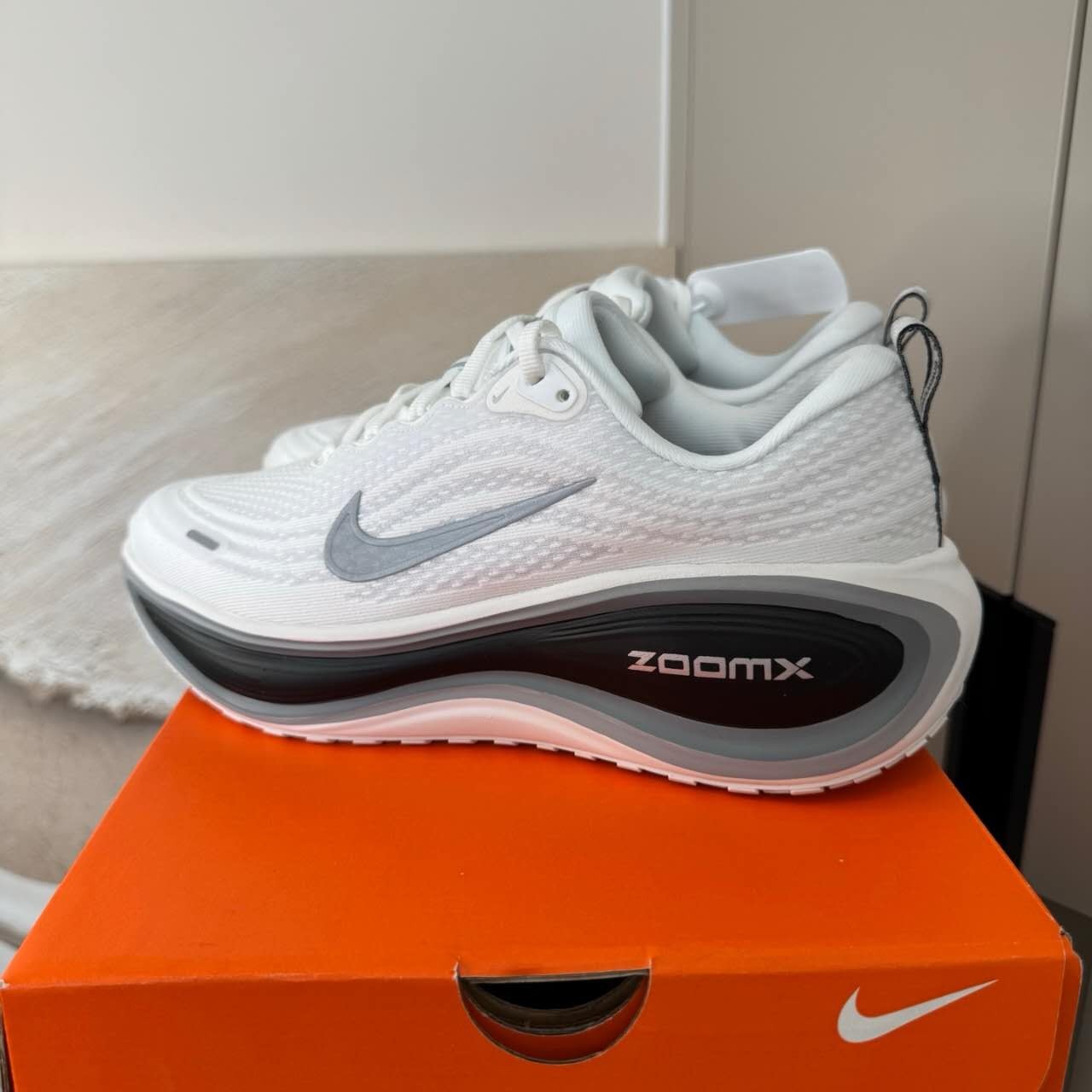 Nike Vomero Plus White Grey ZoomX Men's Women Breathable Athletic Shoes