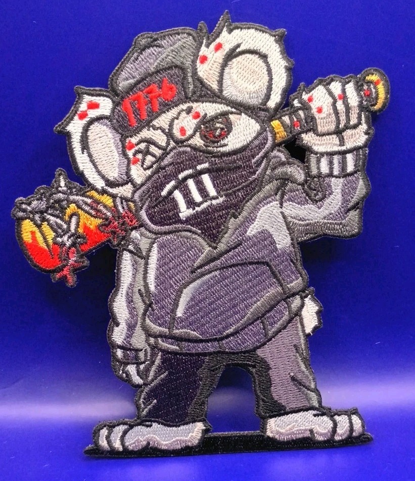 Limited Edition "Freakshow Rat" Tactical Patch Hook & Loop Morale Mafia Club