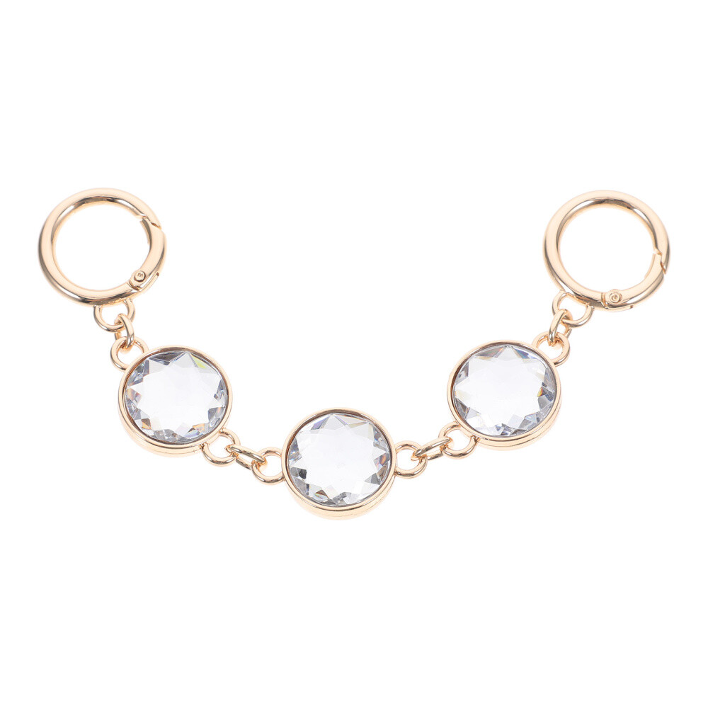 Crystal Chain Shoulder Strap Purse Extender Chains Thick for Making Bag