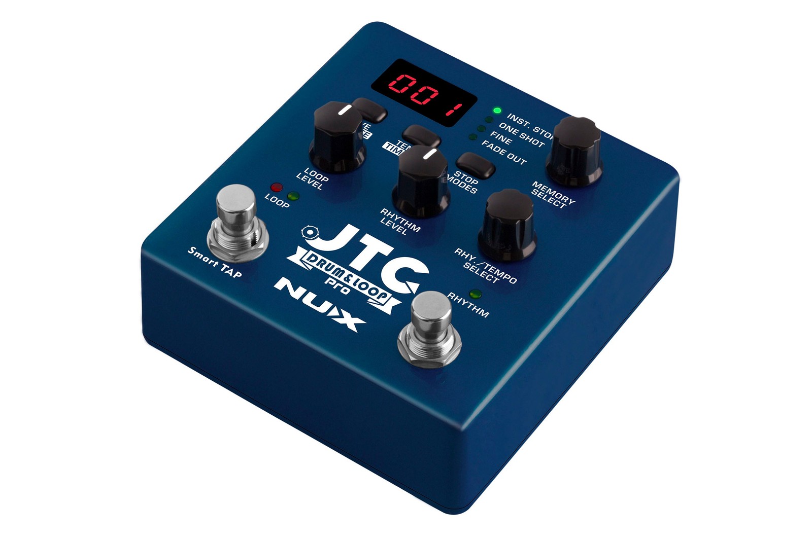 NUX JTC Drum & Loop Pro - Dual-Switch Looper Pedal with Drum Machine (Open Box)