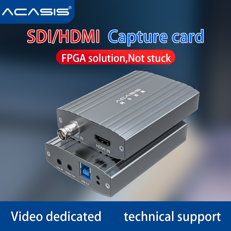 ACASIS SDI HDMI USB Capture Card 1080p60 Full HD Manual Switch Audio In/Out