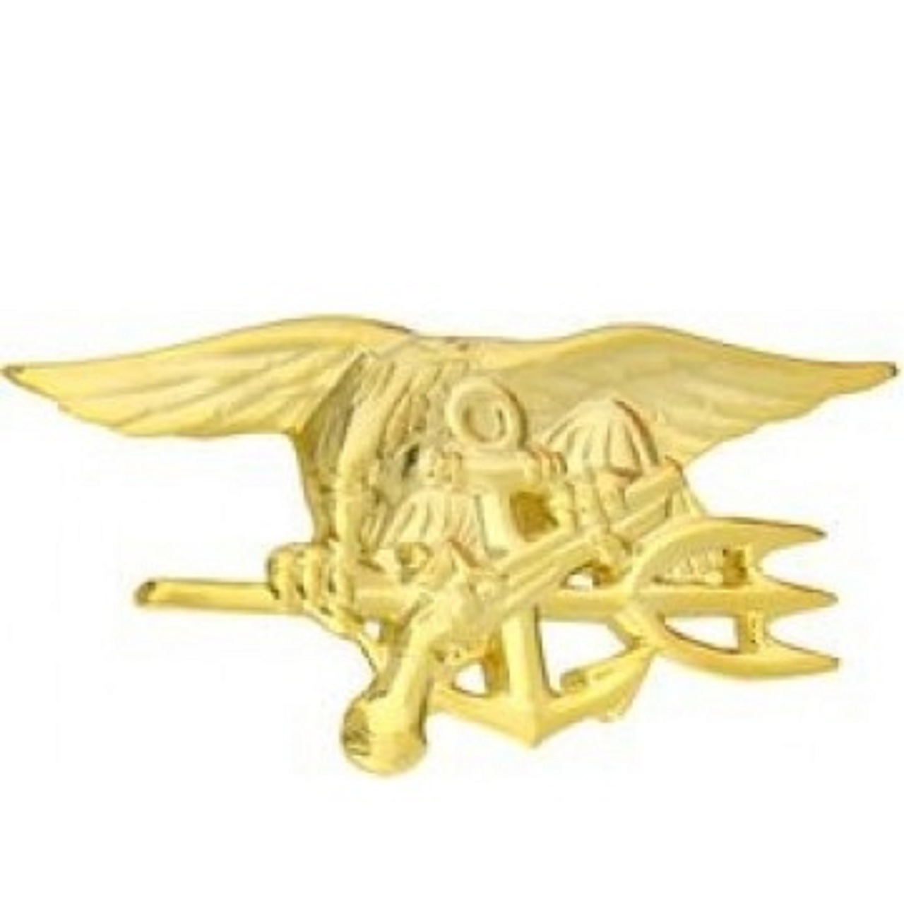 Gold US Navy SEAL Mini Trident Pin (1 1/2 inch version)