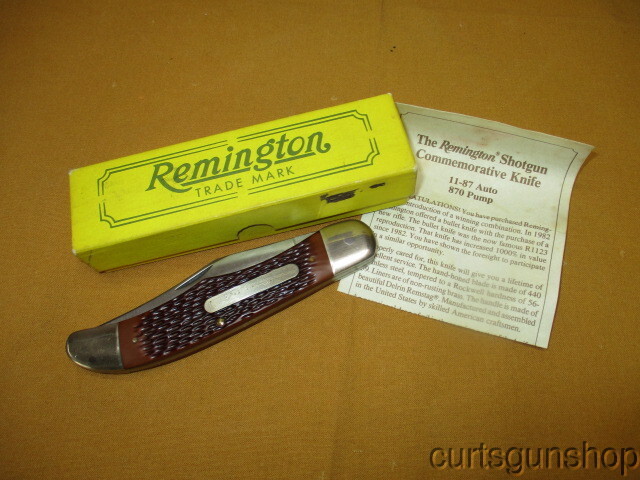 Vintage Remington 1990 870 Shotgun Commemorative Knife Unused in Original Box