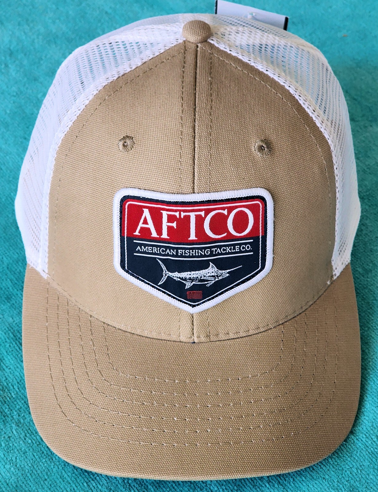 AFTCO "BLUE MARLIN" - TRUCKER - FISHING HAT - ONE-SIZE-FITS-ALL - FISHING - NEW