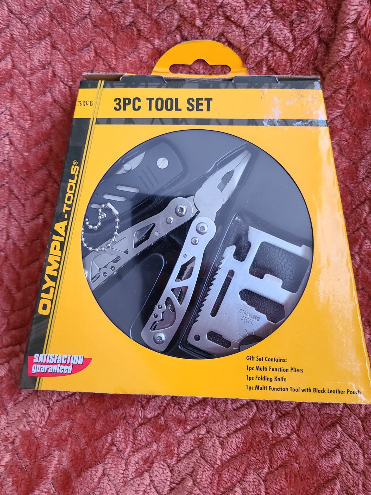Olympia Tools 3PC Stainless Steel Multi-Tool Set Metal Handle 75-129-115