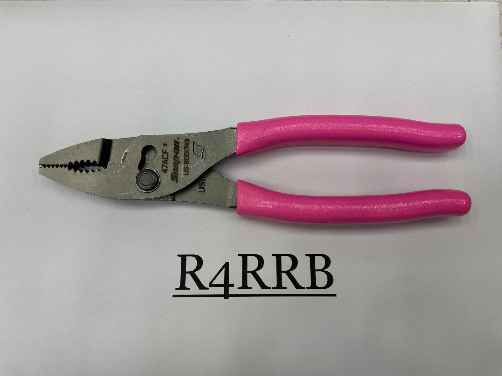 Snap-on Tools USA NEW 8" PINK Talon Grip Combination Slip Joint Pliers 47ACFP