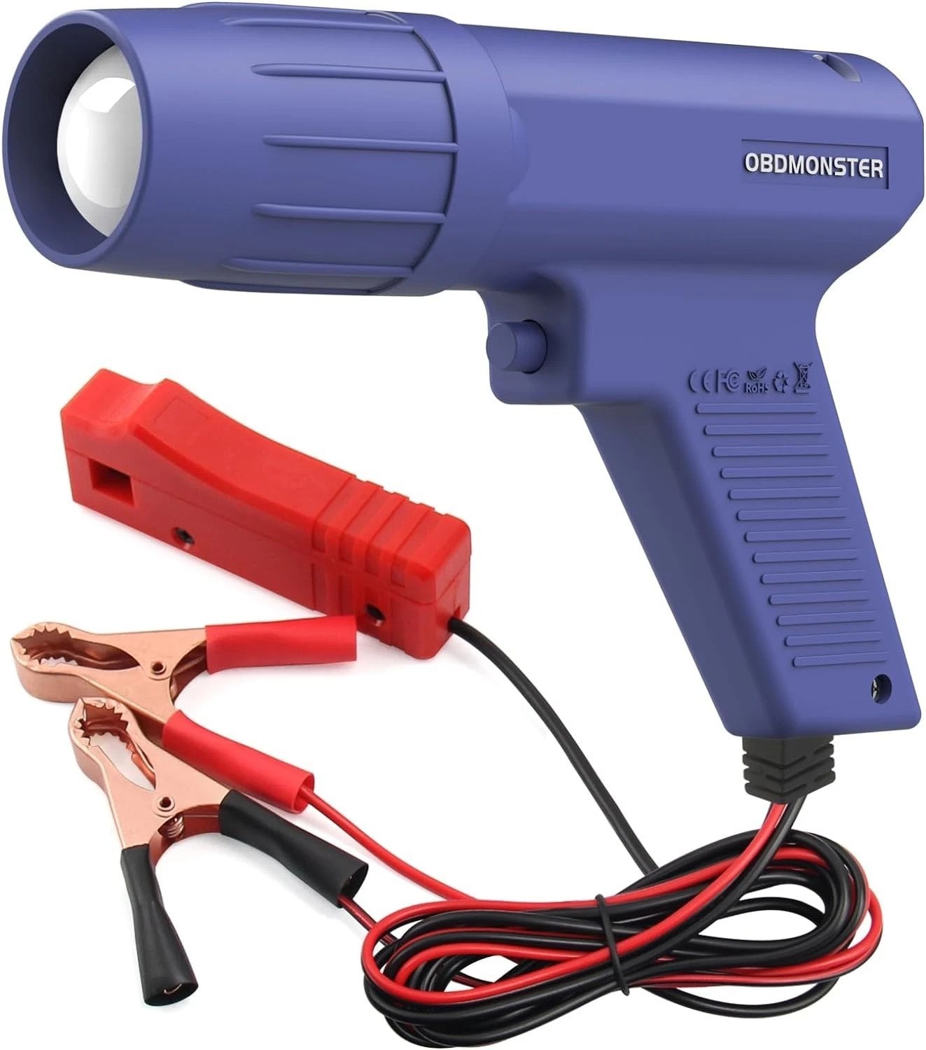 Pro 12V Ignition Timing Light - Brightness Adjustable Strobe Lamp for Precision