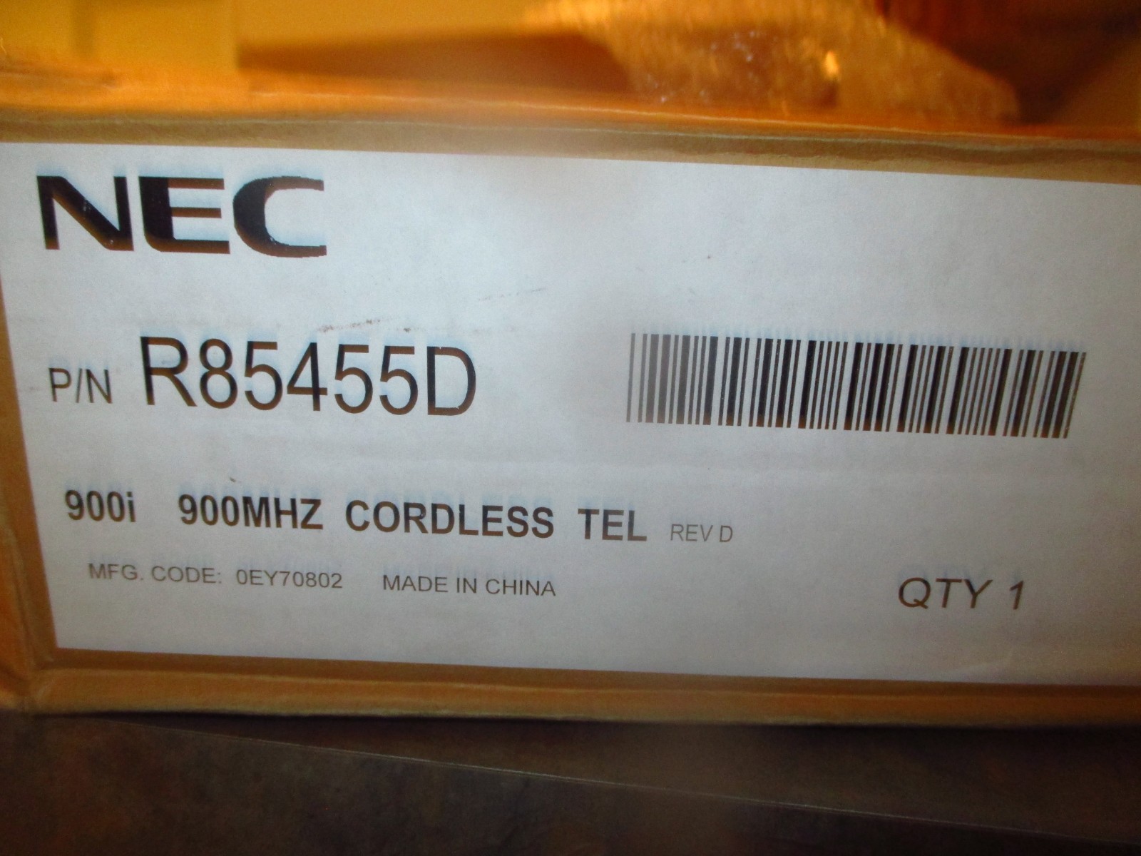 NEC R85455D cordless phone 900MHZ