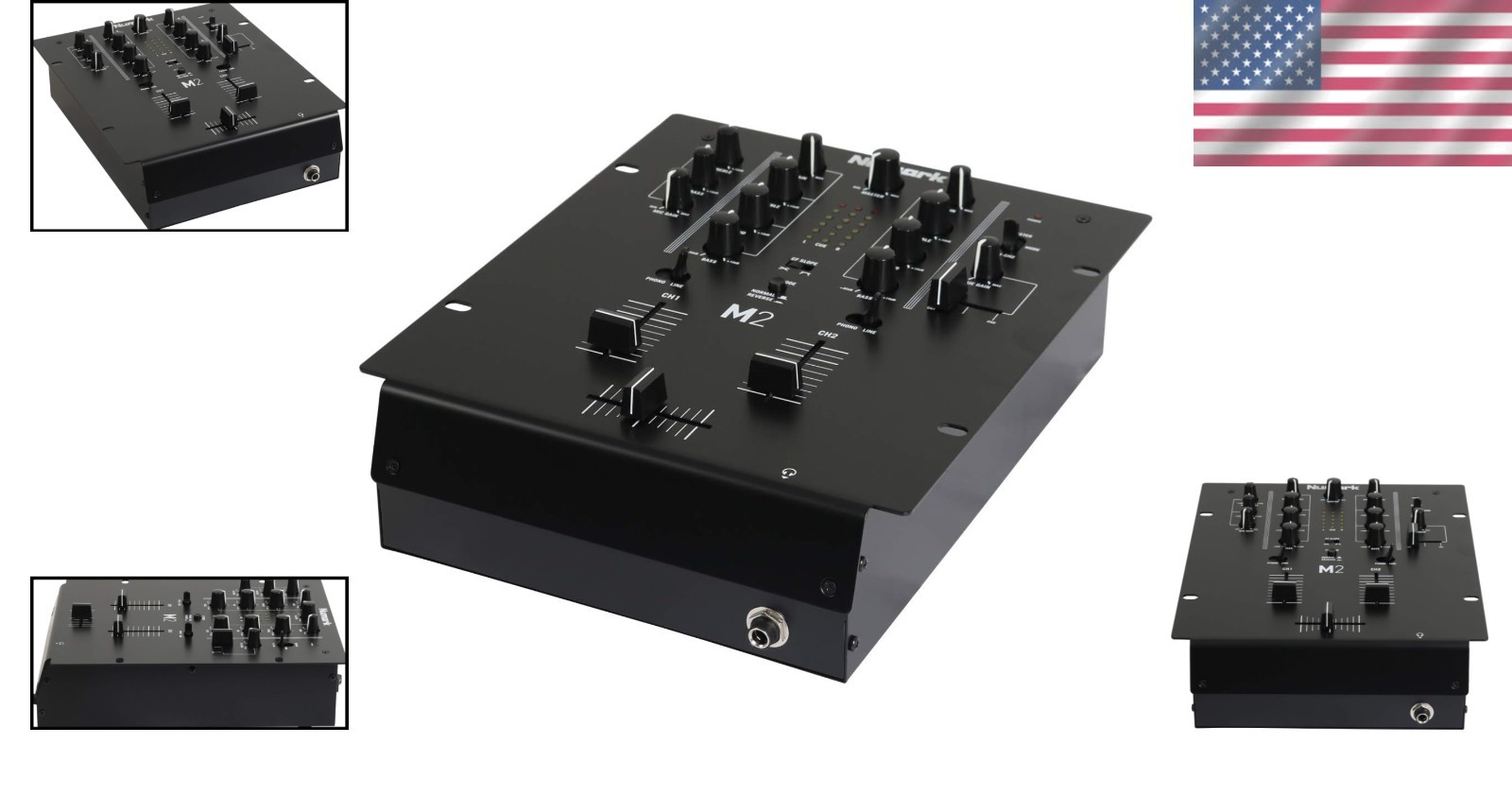 Rack Mountable Scratch Mixer with Microphone Input