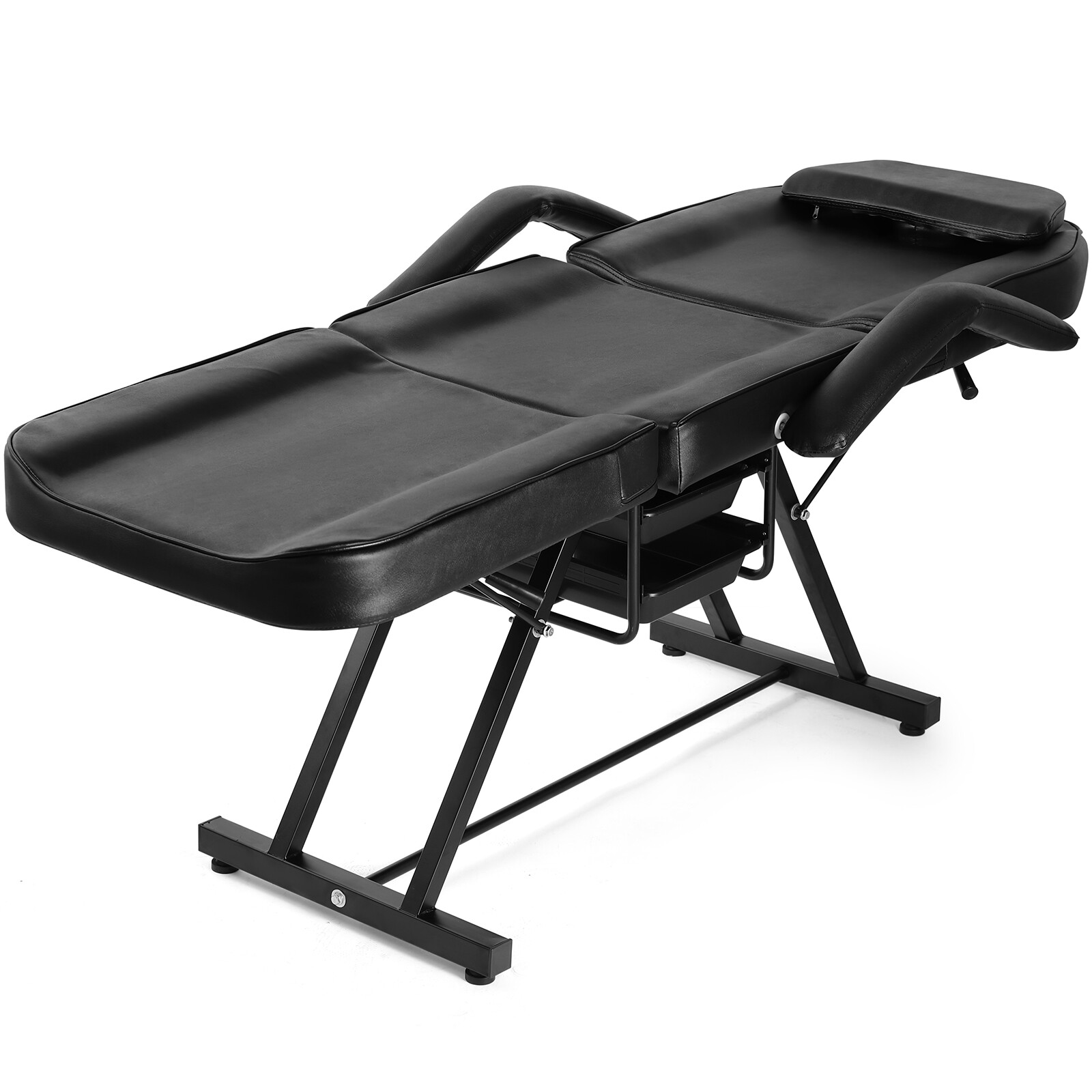 Multifunction Black Facial Bed Tattoo Salon Massage Table Beauty Spa Storage Box