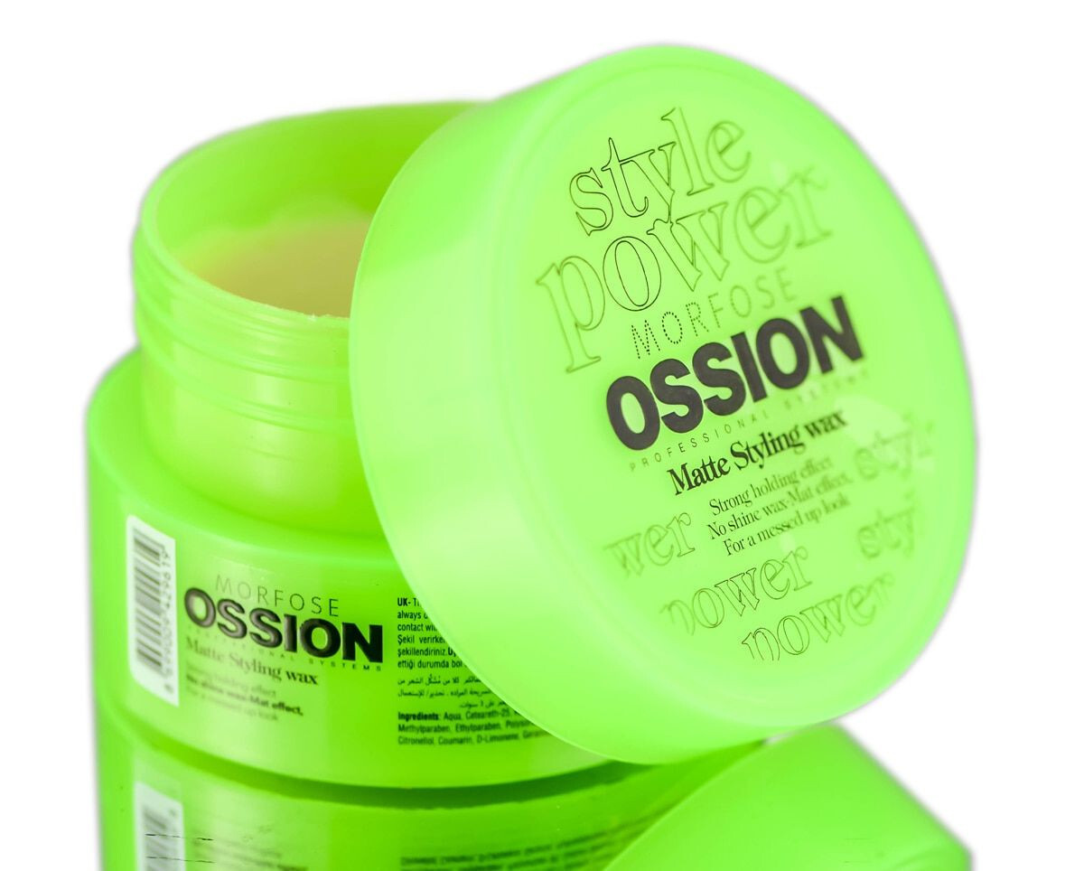 Morfose Ossion Matte Styling Wax with Extra Strong Hold | 100 ml, 3.8 fl oz