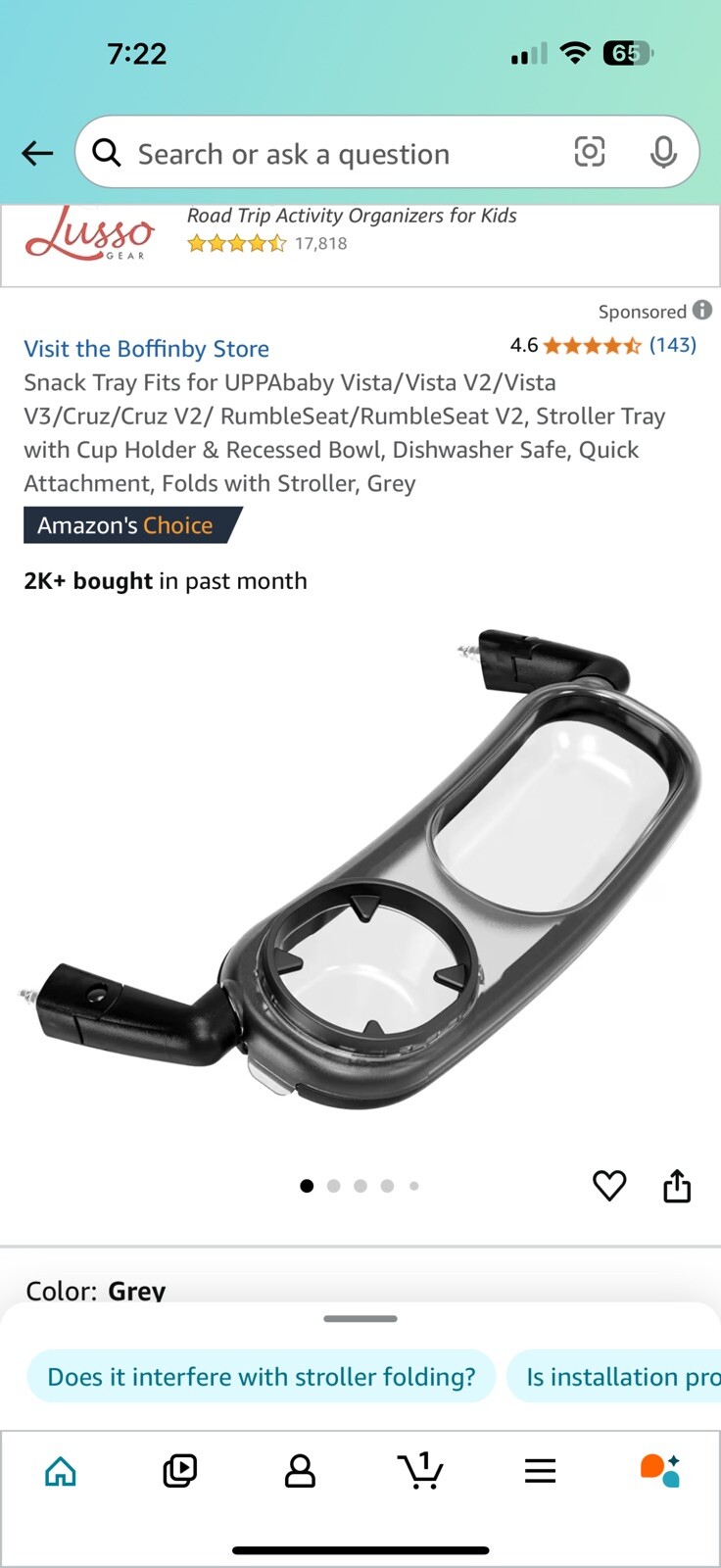 Kids Travel Tray