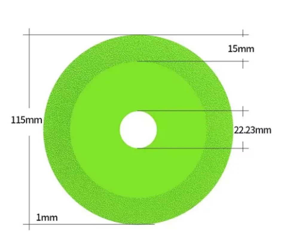 115/125Mm Diamond Glass Cutting Disc for Marble Ceramic Tile Jade Crystal Grindi